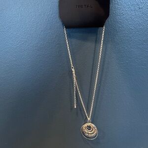 Kohl's Silver Layered Circle Necklace